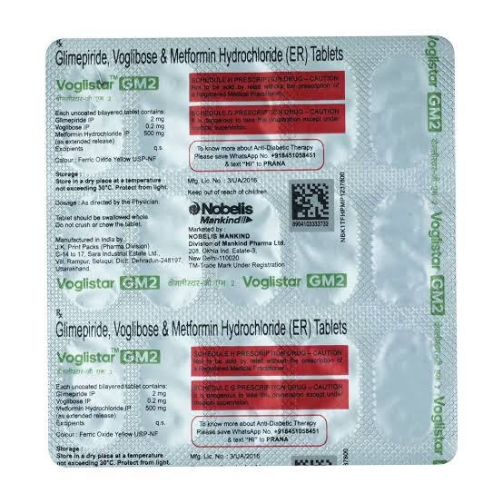 Voglistar GM2 tab