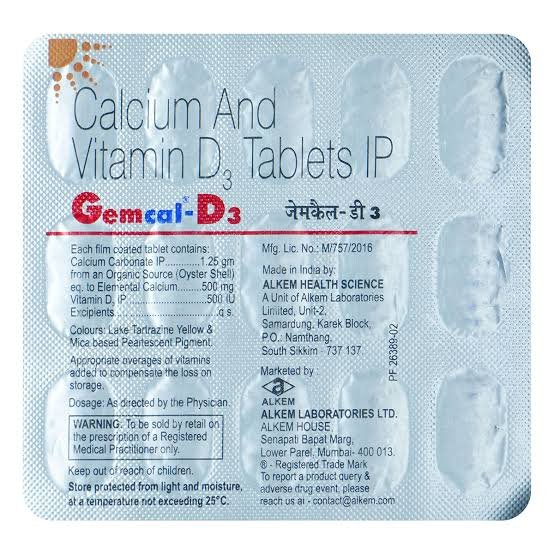 Gemcal-D3 tab
