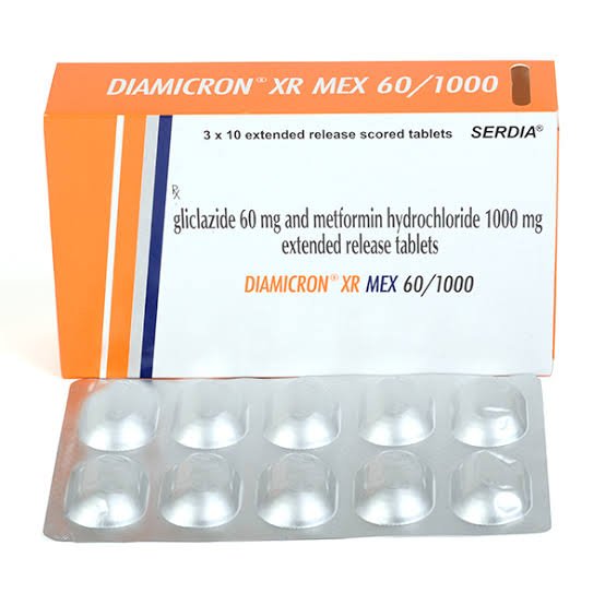 Diamicron XR MEX 60/1000 tab