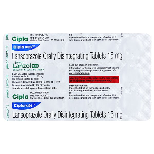 Junior Lanzol 15mg