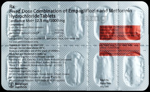 Jardiance Met 12.5mg/1000mg
