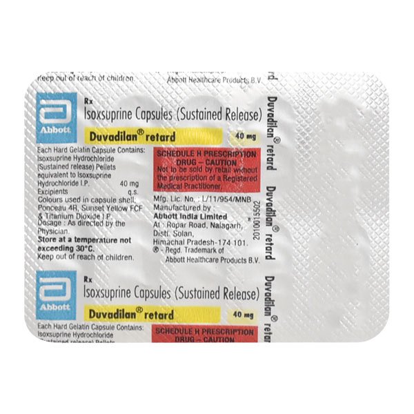 Duvadilan retard 40mg