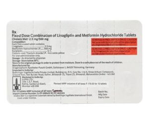 Ondero Met 2.5mg/500mg