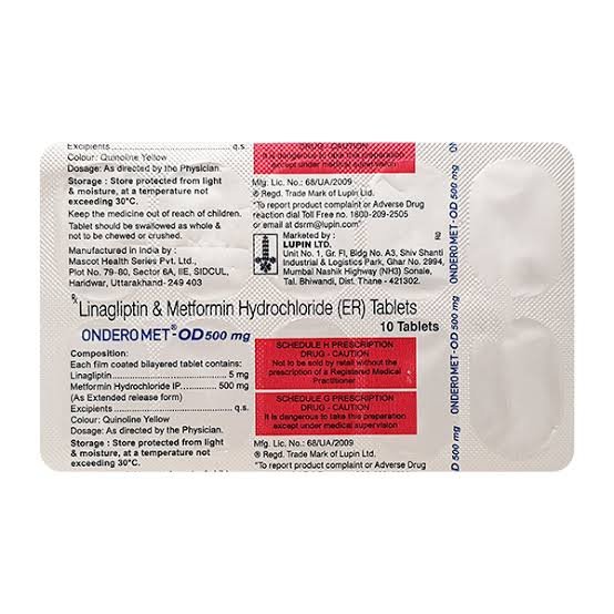 Ondero Met-OD 500mg
