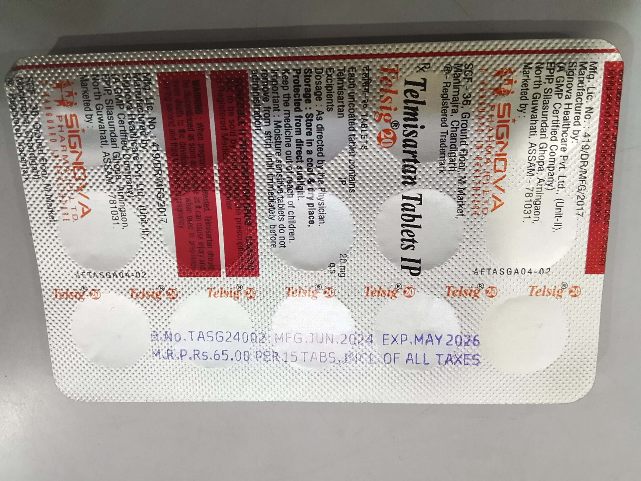 Telsig 20 tab