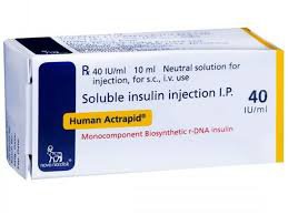 Human Actrapid 40iu 10ml vial