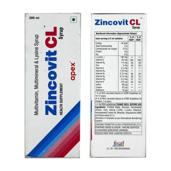 zincovit cl syp
